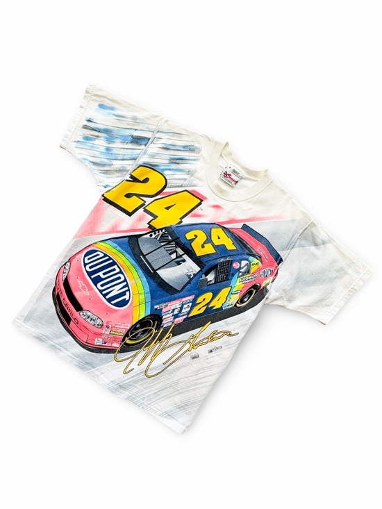 Vintage Other - Vintage 1997 Jeff Gordon DuPont NASCAR All Over Print T-Shirt